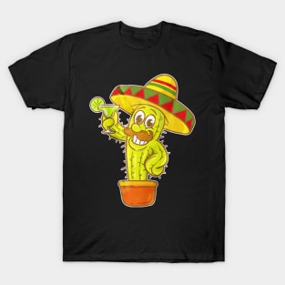 Margarita Cinco De Mayo Mexican Hat T-Shirt